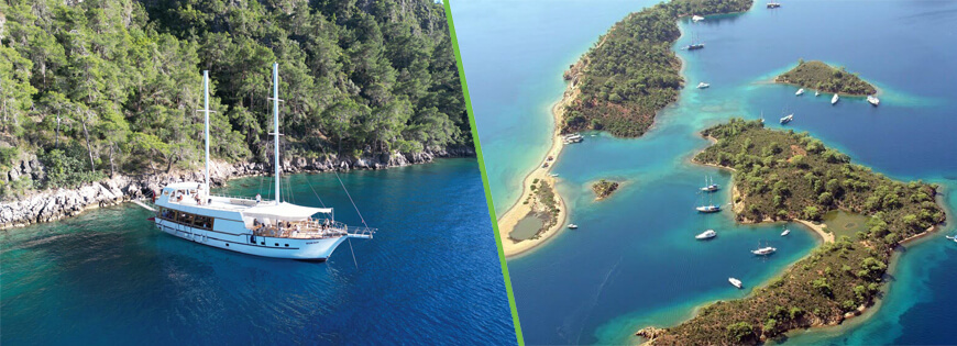 12 islands boat trip in fethiye